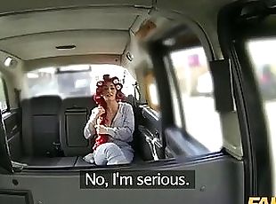 Massive boobs redhead passenger screwed