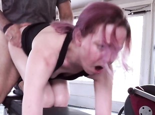 PAINAL Bunny Gets Fucked in All Three Holes During Her Workout